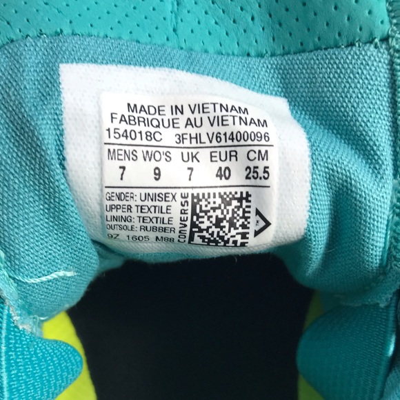 NWT Converse Ctas II Aegean Aqua WMNS - Picture 6 of 7